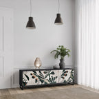 VERDURE FORMATION TV-Lowboard mit 3 Türen in Schwarz