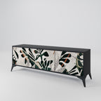 VERDURE FORMATION TV-Lowboard mit 3 Türen in Schwarz