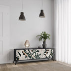 VERDURE FORMATION TV-Lowboard mit 3 Türen in Schwarz