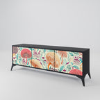 FUNGUS FANTASY TV-Lowboard mit 3 Türen in Schwarz