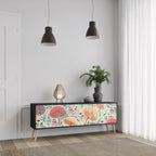 FUNGUS FANTASY TV-Lowboard mit 3 Türen in Schwarz