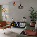 CITRUS BLACK AND WHITE TV-Lowboard mit 3 Türen in Schwarz