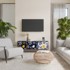 CITRUS BLACK AND WHITE TV-Lowboard mit 3 Türen in Schwarz