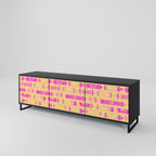 SKATEBOARD ARTISTRY TV-Lowboard mit 3 Türen in Schwarz