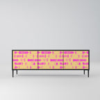 SKATEBOARD ARTISTRY TV-Lowboard mit 3 Türen in Schwarz