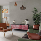 SWEET TROPICS TV-Lowboard mit 3 Türen in Schwarz