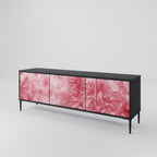 SWEET TROPICS TV-Lowboard mit 3 Türen in Schwarz