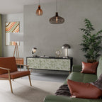 FENNEL BALDACHIN TV-Lowboard mit 3 Türen in Schwarz