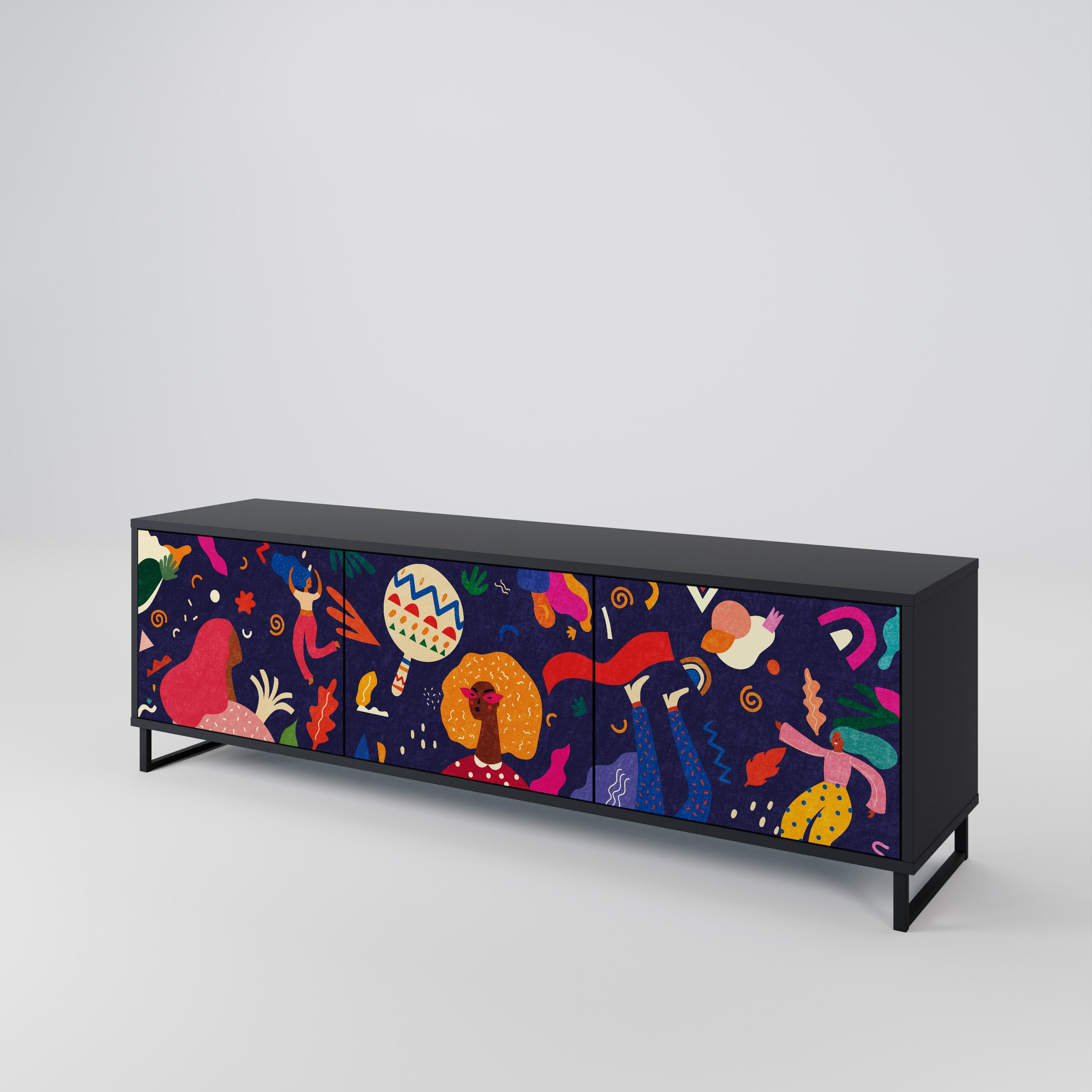 FESTIVE PLEASURES 3-türiges TV-Lowboard