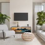 OMINOUS MOUNTAINS TV-Lowboard mit 3 Türen in Schwarz