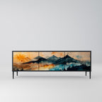 OMINOUS MOUNTAINS TV-Lowboard mit 3 Türen in Schwarz