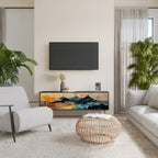 OMINOUS MOUNTAINS TV-Lowboard mit 3 Türen in Schwarz