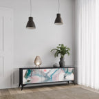 VELVET CROSSING TV-Lowboard mit 3 Türen in Schwarz