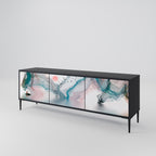 VELVET CROSSING TV-Lowboard mit 3 Türen in Schwarz