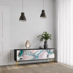 VELVET CROSSING TV-Lowboard mit 3 Türen in Schwarz