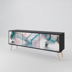 VELVET CROSSING TV-Lowboard mit 3 Türen in Schwarz