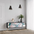 VELVET CROSSING TV-Lowboard mit 3 Türen in Schwarz