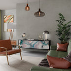 VELVET CROSSING TV-Lowboard mit 3 Türen in Schwarz