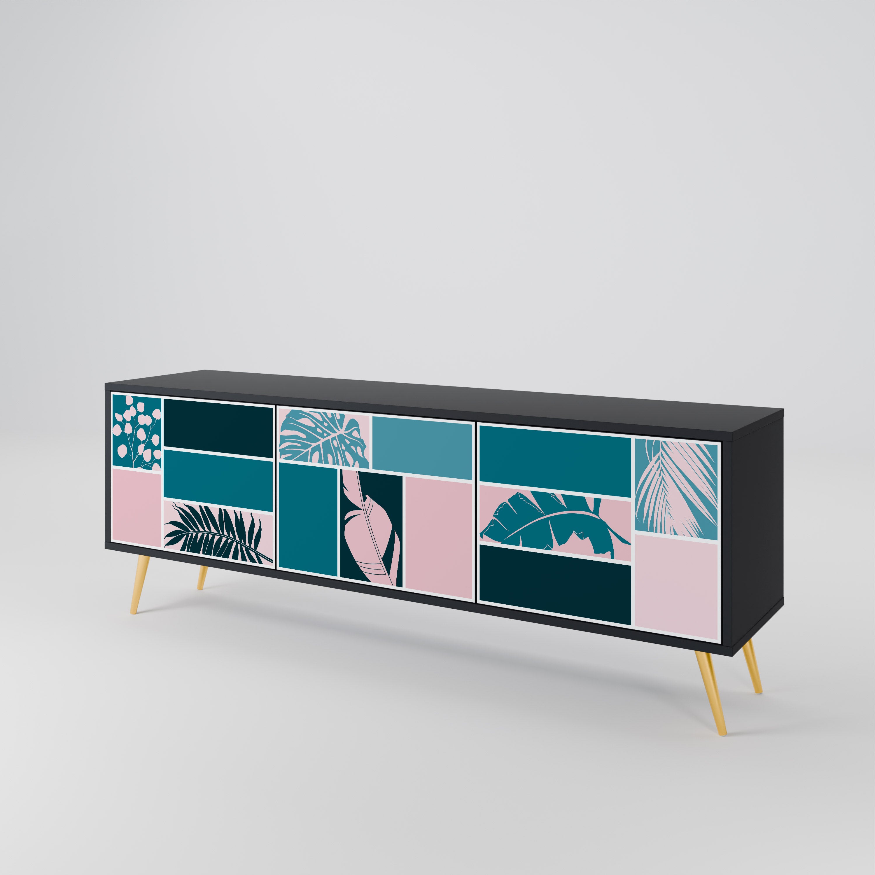 COMBINATION OF SHAPES 3-türiges TV-Lowboard