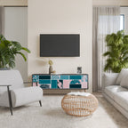 COMBINATION OF SHAPES TV-Lowboard mit 3 Türen in Schwarz