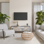 TROPICAL SHAPES TV-Lowboard mit 3 Türen in Schwarz