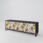 COCOA FRUITS TV-Lowboard mit 3 Türen in Schwarz