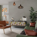 COCOA FRUITS TV-Lowboard mit 3 Türen in Schwarz