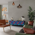 CACTUS VIBES TV-Lowboard mit 3 Türen in Schwarz