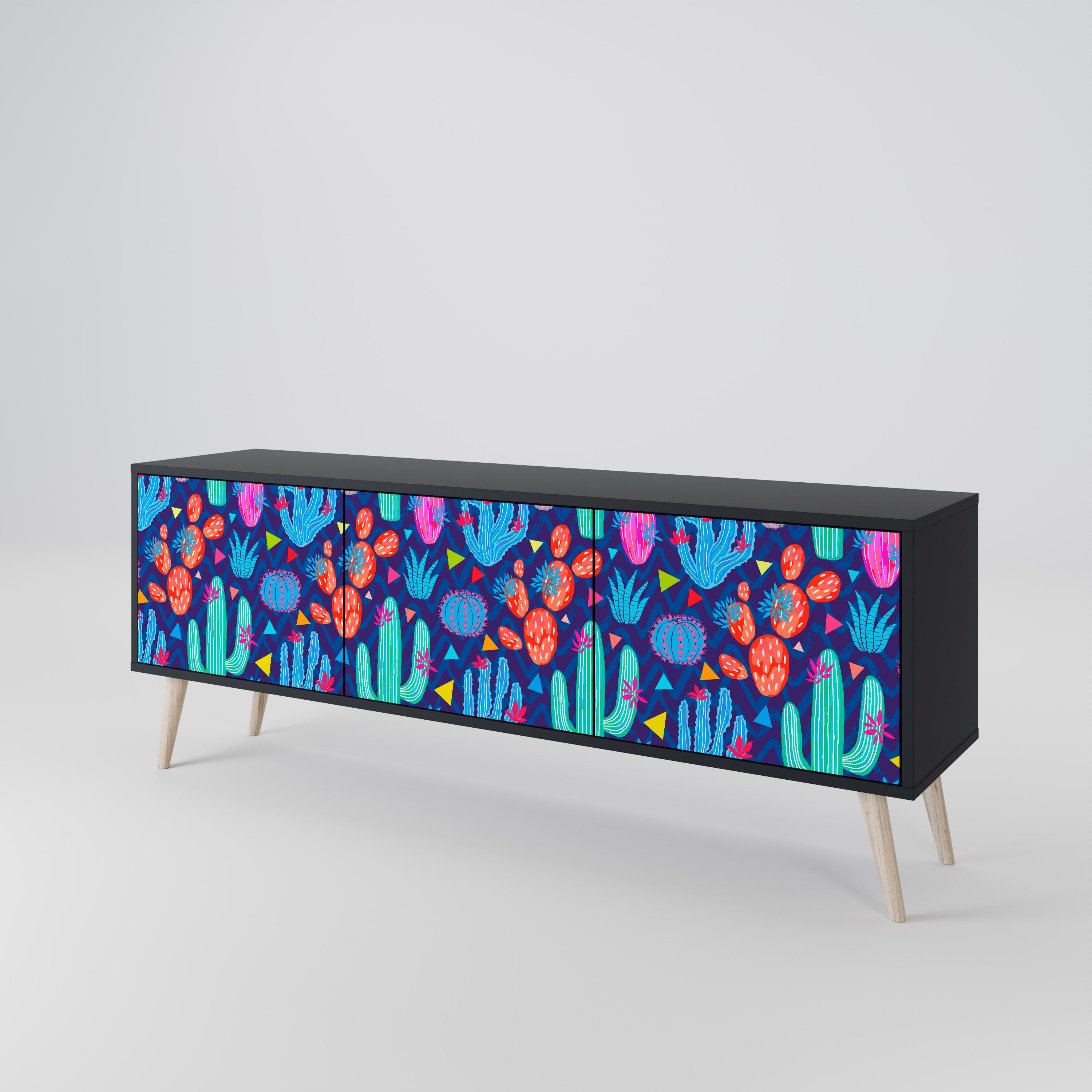CACTUS VIBES 3-Door TV Cabinet