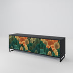 AUTUMN KALEIDOSCOPE TV-Lowboard mit 3 Türen in Schwarz