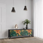 AUTUMN KALEIDOSCOPE TV-Lowboard mit 3 Türen in Schwarz