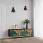 AUTUMN KALEIDOSCOPE TV-Lowboard mit 3 Türen in Schwarz