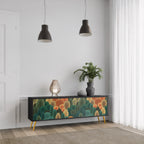 AUTUMN KALEIDOSCOPE TV-Lowboard mit 3 Türen in Schwarz