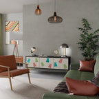 GUMMY BEARS TV-Lowboard mit 3 Türen in Schwarz