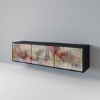 VEILED SUMMIT TV-Lowboard mit 3 Türen in Schwarz