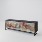 VEILED SUMMIT TV-Lowboard mit 3 Türen in Schwarz