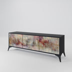 VEILED SUMMIT TV-Lowboard mit 3 Türen in Schwarz