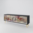 VEILED SUMMIT TV-Lowboard mit 3 Türen in Schwarz