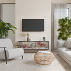 VEILED SUMMIT TV-Lowboard mit 3 Türen in Schwarz