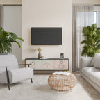 DELICATE BEAUTY TV-Lowboard mit 3 Türen in Schwarz