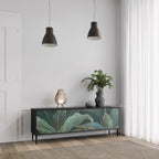 ROYAL GREEN TV-Lowboard mit 3 Türen in Schwarz