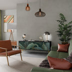 ROYAL GREEN TV-Lowboard mit 3 Türen in Schwarz