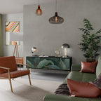 ROYAL GREEN TV-Lowboard mit 3 Türen in Schwarz