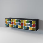 WEIGHTLESS HOURS TV-Lowboard mit 3 Türen in Schwarz