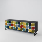 WEIGHTLESS HOURS TV-Lowboard mit 3 Türen in Schwarz