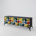 WEIGHTLESS HOURS TV-Lowboard mit 3 Türen in Schwarz