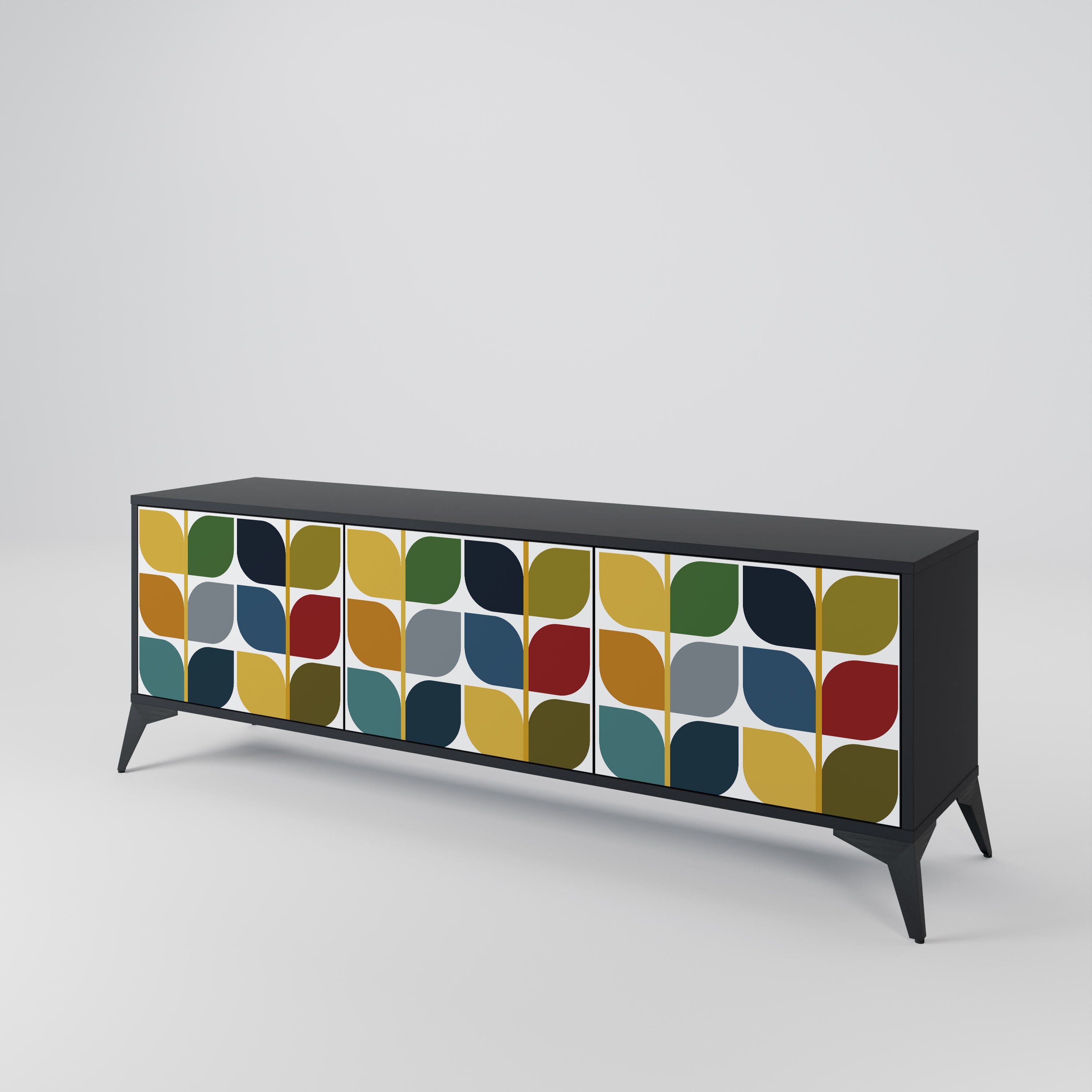WEIGHTLESS HOURS 3-Door TV Cabinet