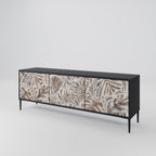 PASSING TIME TV-Lowboard mit 3 Türen in Schwarz