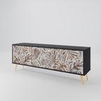 PASSING TIME TV-Lowboard mit 3 Türen in Schwarz