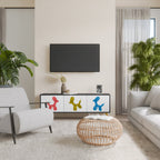 CHILDHOOD MEMORY TV-Lowboard mit 3 Türen in Schwarz